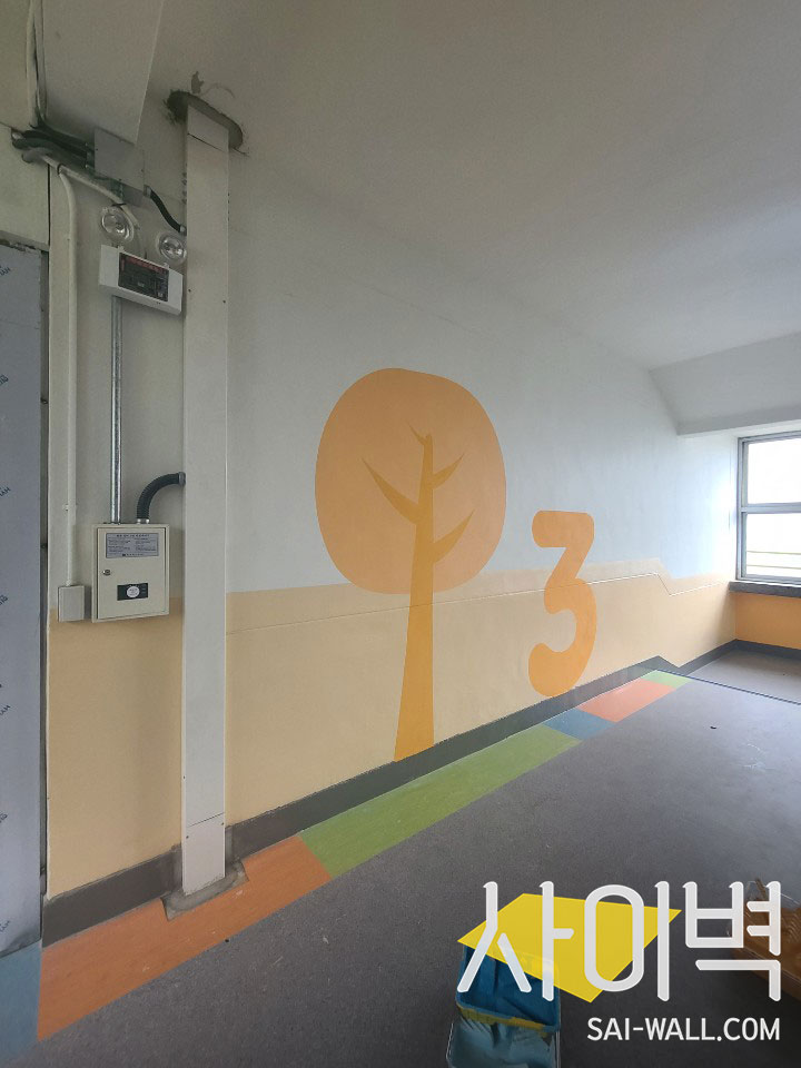 대동초등학교 계단벽화 벽화 시공 사진 22